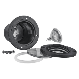 UNA06 Cast Aluminum Low Voltage Round Grill LED In-ground Light IP65 Waterproof - Kings Outdoor Lighting