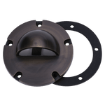 Load image into Gallery viewer, UNB02 Cast Brass Low Voltage Half Moon Round LED In-ground Light IP65 Waterproof.
