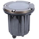 Load image into Gallery viewer, UNB04 Cast Brass Low Voltage Round LED In-ground Light IP65 Waterproof.
