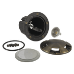 Load image into Gallery viewer, UNB07 Cast Brass Low Voltage Round Multi-Directional LED In-ground Light IP65 Waterproof - Kings Outdoor Lighting
