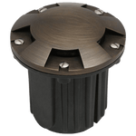 Load image into Gallery viewer, UNB07 Cast Brass Low Voltage Round Multi-Directional LED In-ground Light IP65 Waterproof.
