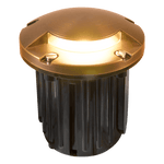 Load image into Gallery viewer, UNB09 Cast Brass Round Moni-Directional Low Voltage LED In-ground Light - Kings Outdoor Lighting
