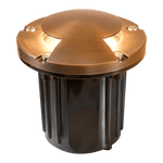Load image into Gallery viewer, UNB10 Cast Brass Round Bi-Directional Low Voltage LED In-ground Light - Kings Outdoor Lighting
