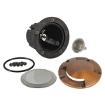 Load image into Gallery viewer, UNB10 Cast Brass Round Bi-Directional Low Voltage LED In-ground Light - Kings Outdoor Lighting
