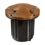 Load image into Gallery viewer, UNB10 Cast Brass Round Bi-Directional Low Voltage LED In-ground Light - Kings Outdoor Lighting
