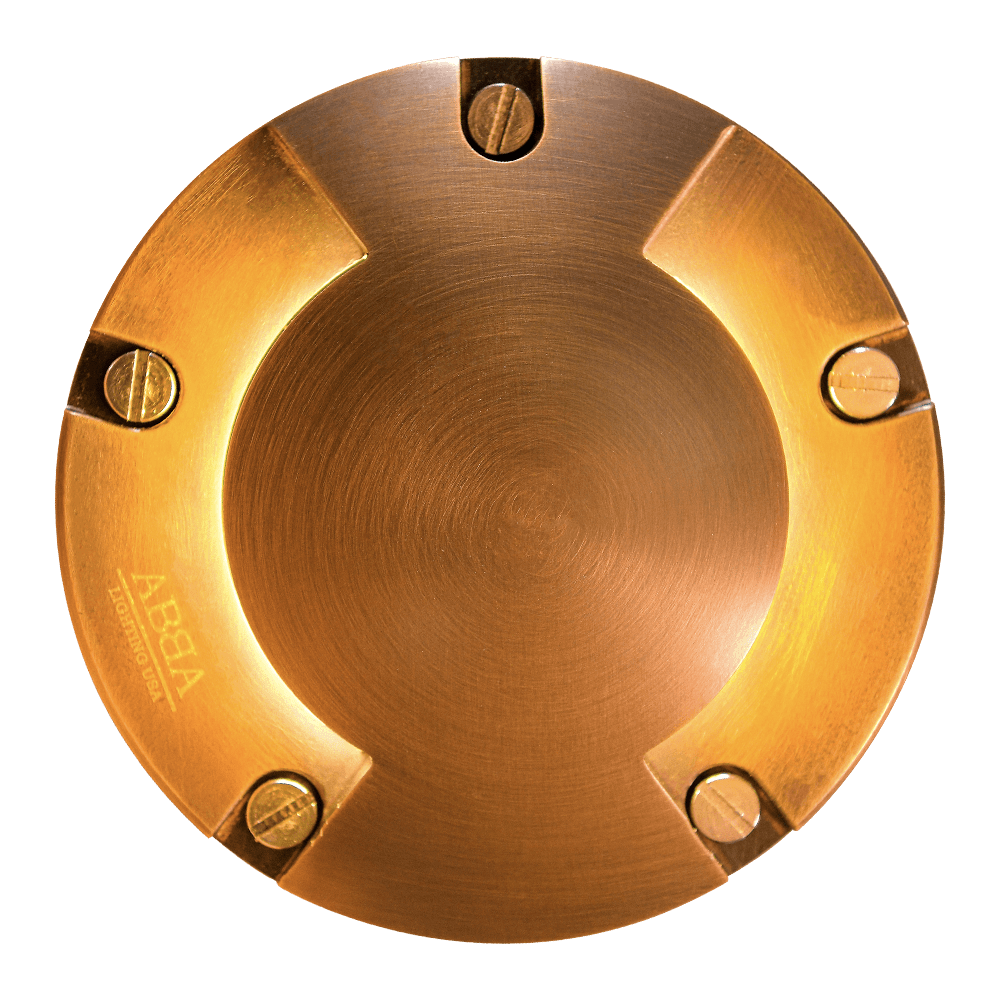UNB10 Cast Brass Round Bi-Directional Low Voltage LED In-ground Light - Kings Outdoor Lighting
