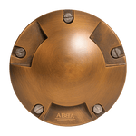 Load image into Gallery viewer, UNB11 Cast Brass Round Tri-Directional Low Voltage LED In-ground Light - Kings Outdoor Lighting
