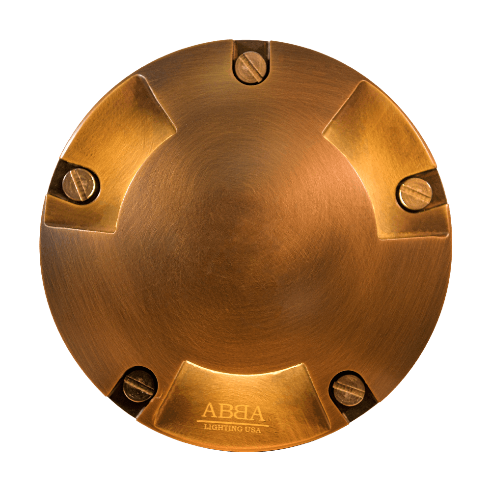 UNB11 Cast Brass Round Tri-Directional Low Voltage LED In-ground Light - Kings Outdoor Lighting