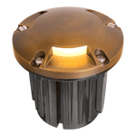 Load image into Gallery viewer, UNB11 Cast Brass Round Tri-Directional Low Voltage LED In-ground Light - Kings Outdoor Lighting
