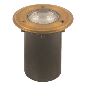 UNB12 Cast Brass Low Voltage Round LED In-ground Light IP65 Waterproof - Kings Outdoor Lighting