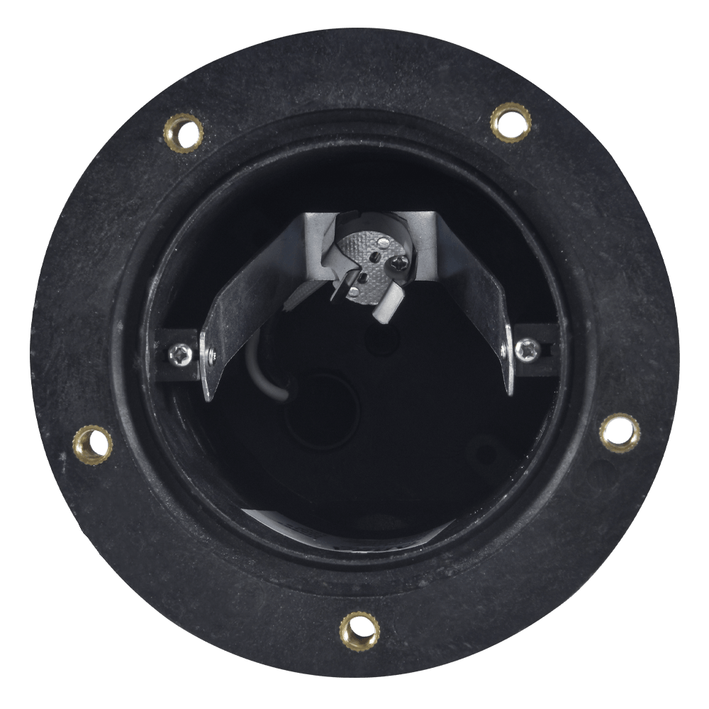 UNB02 Cast Brass Low Voltage Half Moon Round LED In-ground Light IP65 Waterproof - Kings Outdoor Lighting