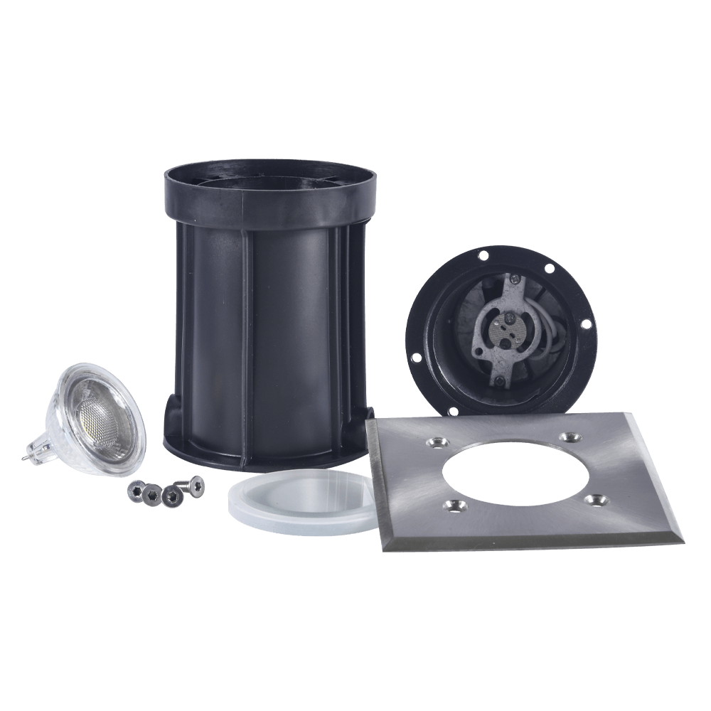 UNS01 Low Voltage LED In-Ground Square Stainless Steel Landscape Lighting Waterproof - Kings Outdoor Lighting