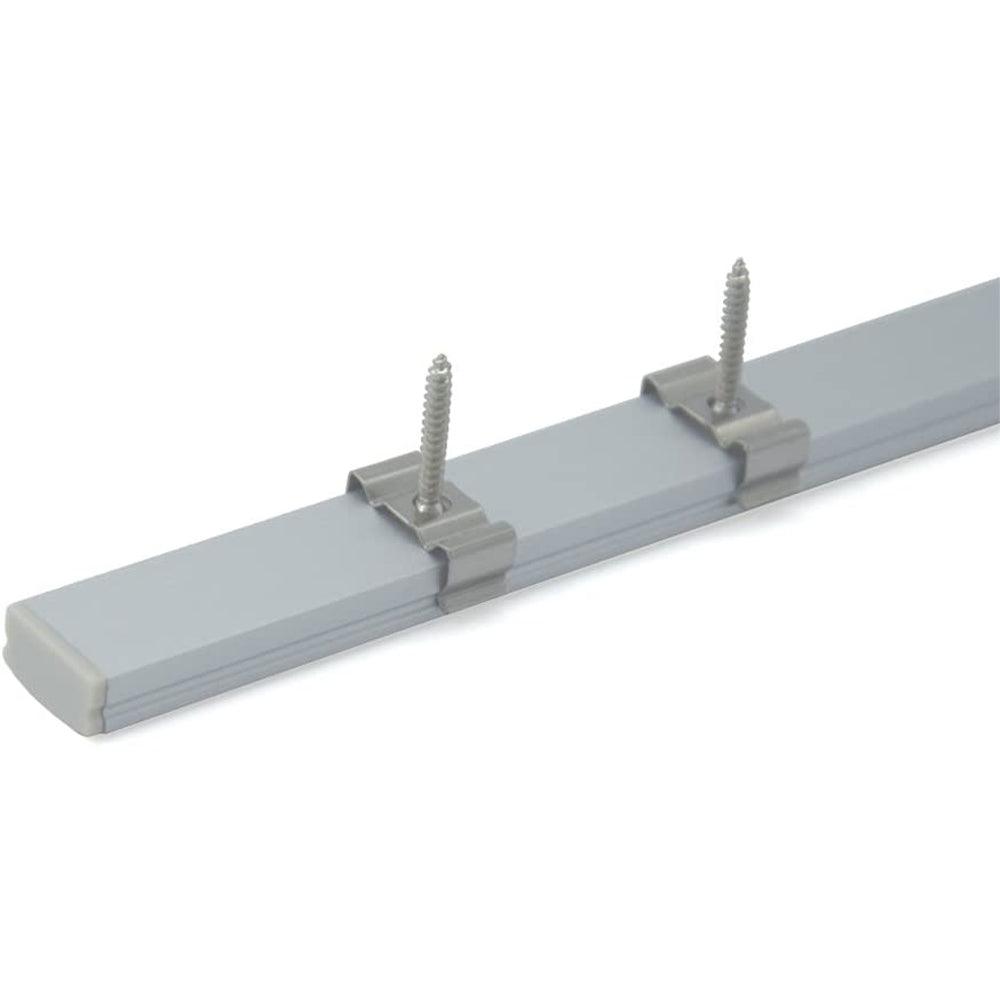 AP46M Rectangular Rail Aluminum Channel 10 Pack LED Strip Light Cover End Caps - Kings Outdoor Lighting