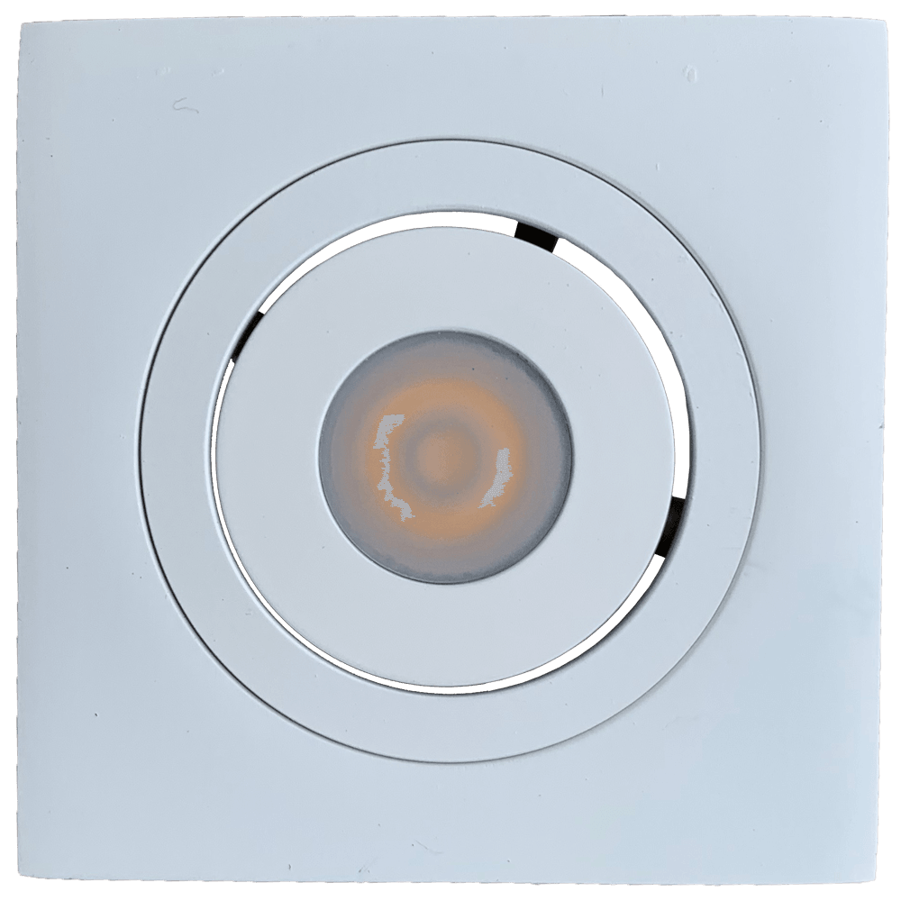 CB06 Dimmable Recessed Square Cast Aluminum LED Puck Light Cabinet Downlighting.