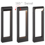 Load image into Gallery viewer, CD56 8W Low Voltage LED Rectangular Adjustable Bollard Landscape Pathway Lighting.
