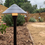 Load image into Gallery viewer, CD65 3W 12V Mushroom LED Path Light Beaded Swivel Hat Landscape Fixture.
